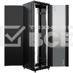 Шкаф коммутационный NTSS Премиум (NTSS-R42U6060GS-BL) напольный 42U 600x600мм пер.дв.стекл металл 900кг черный 510мм 86кг 1987мм IP20 сталь, фото7
