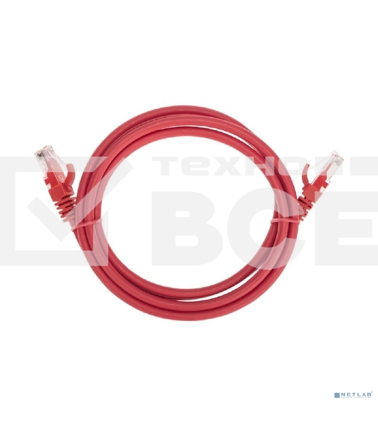 Патч-корд U/UTP REXANT категория 6, RJ45-RJ45, неэкранированный, 26AWG, LSZH, красный, 1.5 м