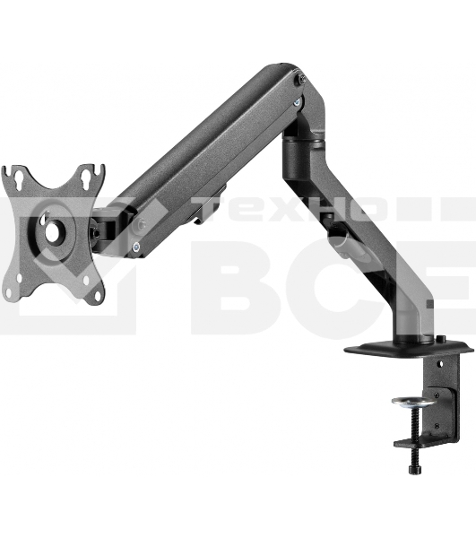 Кронштейн для мониторов Ultramounts UM728 черный 17'-27' макс.7кг крепление к столешнице поворот и наклон