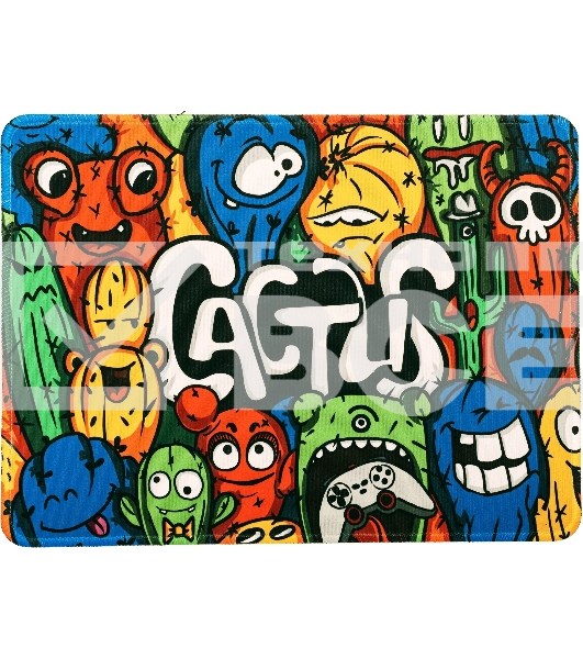Коврик для мыши Cactus CS-MP-PRO07XL_MAK Colorful Cacti 400x300x3мм