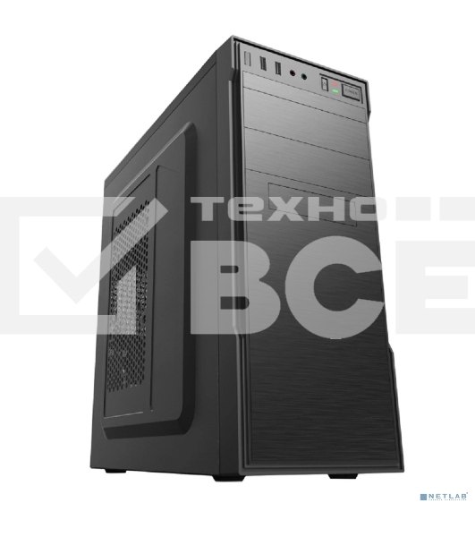 Компьютерный корпус с блоком питания 450Вт./Case Forza ATX, 450W, 1xUSB 2.0+1xUSB 3.0, Black, w/o FAN, 8 см fan PSU, power cord