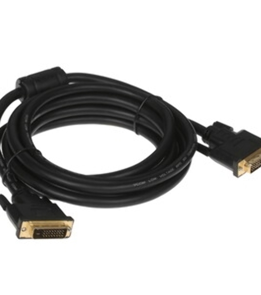 Кабель ATCOM АТ9148 Dvi-Dvi 2 ferite черный 24/24pin пакет 24+1(DVI-D) - 3,0 м