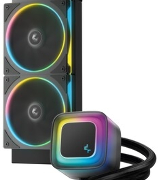 Система жидкостного охлаждения Deepcool LE240 PRO ARGb Soc-AM5/AM4/1200/1700/1851 черный 4-pin 28.2-33dB Al 280W 1347gr Ret (R-LE240PRO-BKAMMC-G-1)