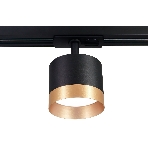 Трековый однофазный светильник Ambrella light GL5365 BK/GD черный/золото GX53 max 12W, фото 1