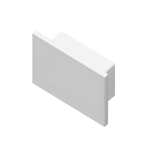 Заглушка для профиля GP8350 WH белый 15.7*12