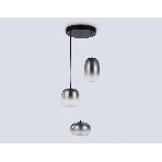 Подвесной светодиодный светильник Ambrella light LH11099/3 BK/SM черный/дымчатый 12W 3000K D350*1505, фото6