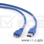 Кабель Gembird/Cablexpert CCP-mUSB3-AMBM-0.5M Кабель USB 3.0 Pro , AM/microBM 9P, 0.5м, экран, синий, фото2