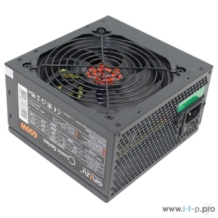 Блок питания Ginzzu CB650 12CM черный,24+4p,2 PCI-E(6+2), 4*SATA, 3*IDE,оплетка MB, кабель питания