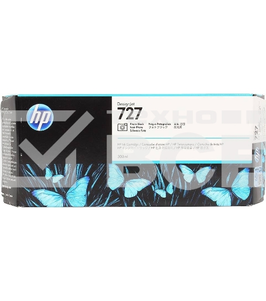 Картридж струйный HP 727 с серыми чернилами для принтеров Designjet, 300 мл