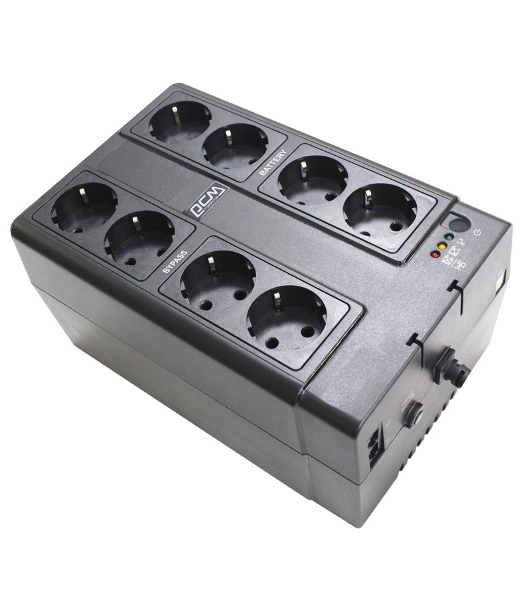 Резервный ИБП Powercom Back-UPS SPIDER , OffLine, 850VA/510W, CUBE