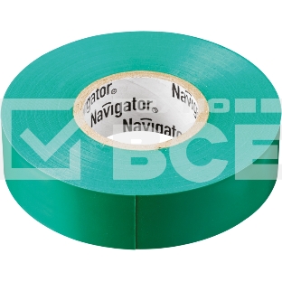 Изолента ПВХ 15мм (рул.20м) зел. NIT-B15-20/G Navigator 71106