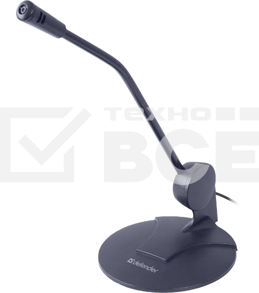 Микрофон Defender MIC-117 черный, кабель 1.8 м