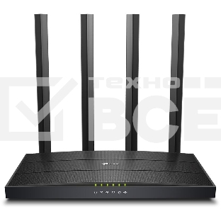 Роутер беспроводной TP-Link Archer C6U AC1200 10/100/1000BASE-TX/4G ready черный