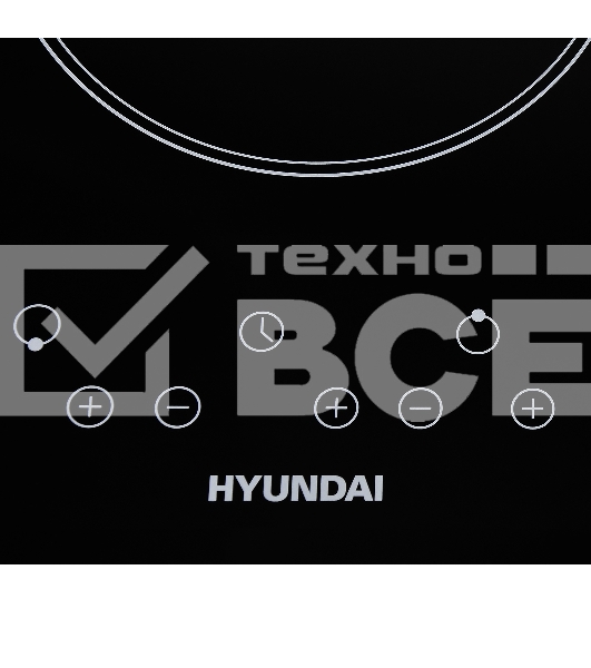 Индукционная варочная поверхность Hyundai HHI 3750 BG черный