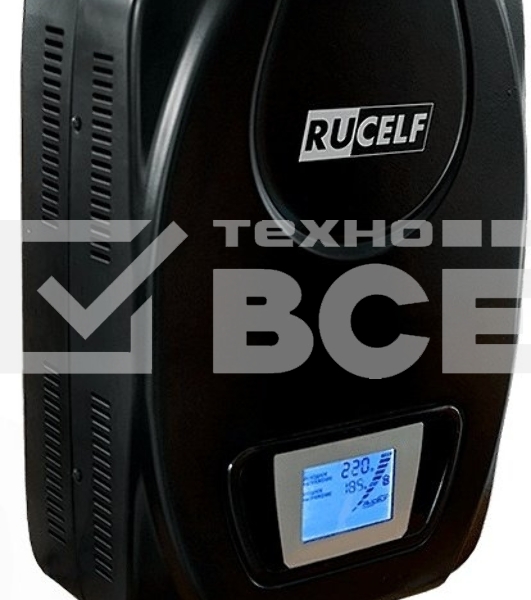 Стабилизатор напряжения Rucelf SDW.II-6000-L 6кВА однофазный черный (SDWII-6000-L)