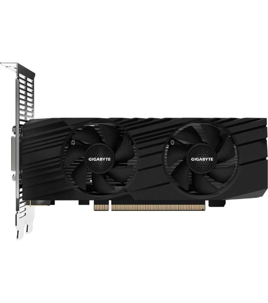 Видеокарта Gigabyte PCI-E GV-N1656D6-4GL NVIDIA GeForce GTX 1650 4096Mb 128 GDDR6 1590/12000 DVIx1 HDMIx2 DPx1 HDCP Ret low profile