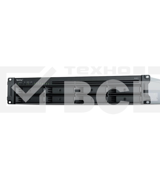 Сетевое хранилище Synology Rack 2U, QC2.2GHzCPU/4GbDDR4(upto32)/RAID0,1,5,6,10/upto 8 hot plug HDDs SATA(3,5'or2,5')(upto 12 with RX418)/2xUSB3.2/1eSATA/iSCSI/4xGbE(+1Expslot)/2xIPcam(upto 40)/2xPS/norail