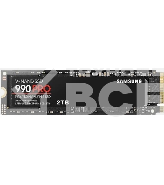 Накопитель SSD Samsung 990 PRO, 2TB, PCIe 4.0 x4, M.2 2280, NVMe, R/W 7450/6900