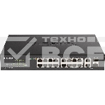 Настраиваемый L2 коммутатор D-Link DGS-1100-18PV2/A3A с 16 портами 10/100/1000Base-T и 2 комбо-портами 1000Base-T/SFP (16 портов PoE 802.3af/at, PoE-бюджет 130 Вт), фото3