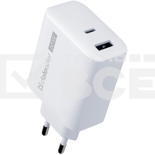 Зарядное устройство Defender UPA-165 USB A+C 65W