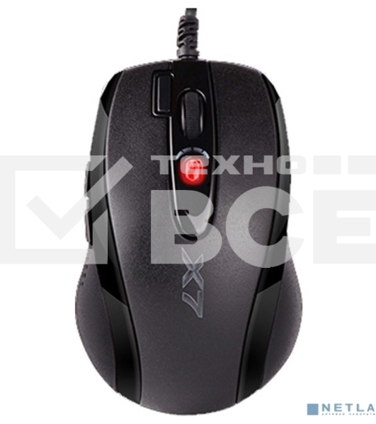 Мышь проводная A4Tech X-710MK черный, 2000 dpi, USB, кнопки - 7
