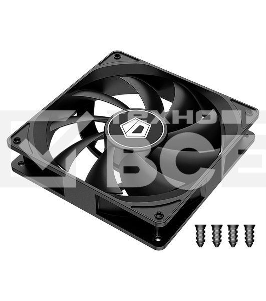 Вентилятор для корпуса ID-Cooling FL-12025K черный 120мм 1250rpm 21db 3-pin