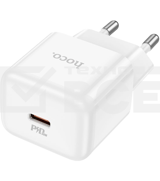 Сетевое зар./устр. Hoco N32 Glory White 30W 3A+2A+1.5A (PD+QC+AFC) USB Type-C универсальное белый