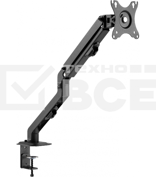 Кронштейн для мониторов Ultramounts UM728 черный 17'-27' макс.7кг крепление к столешнице поворот и наклон