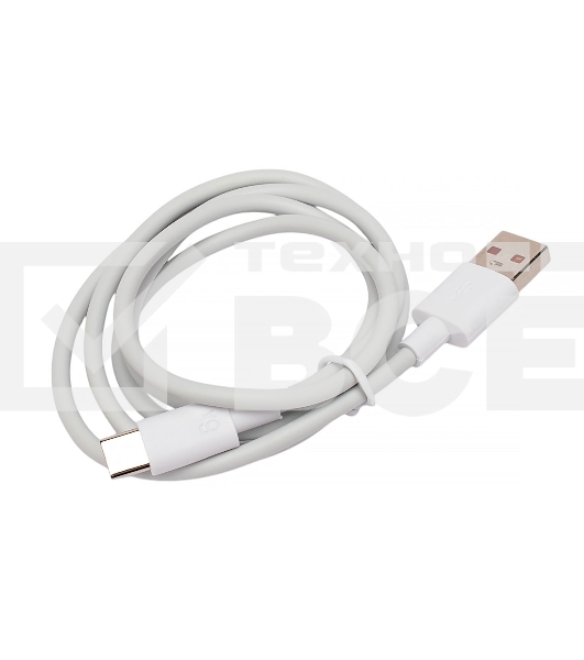 Кабель USB2.0 Cablexpert CC-USB2-AMCM-66W-1M-W, AM/Type-C, 6A, 66Вт, QC3.0, 1м, медь, белый, пакет