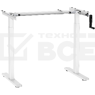 Подстолье Cactus CS-MDF-WT белый черный каркас белый 133x118x60см
