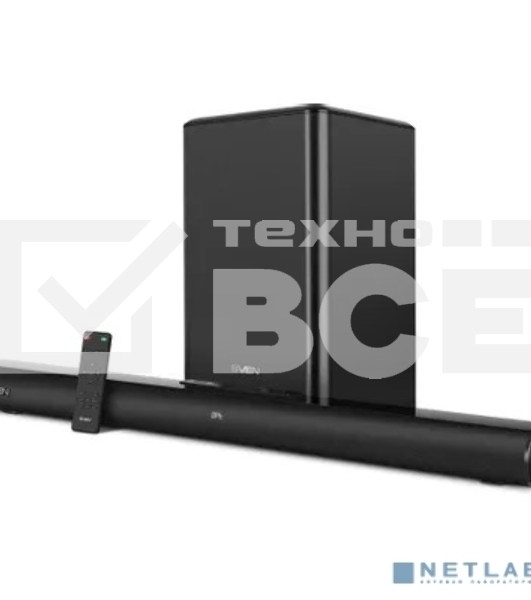 Саундбар Sven SB-2200D черный (2 x 60W, Bluetooth сабвуфер 180W, пульт ДУ, LED-дисплей, HDMI, USB)