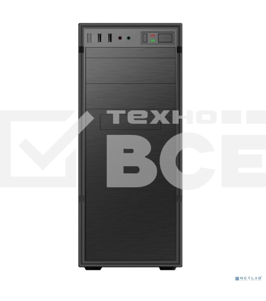 Компьютерный корпус с блоком питания 450Вт./Case Forza ATX, 450W, 1xUSB 2.0+1xUSB 3.0, Black, w/o FAN, 8 см fan PSU, power cord