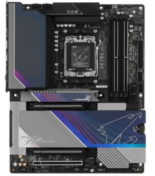 Материнская плата Gigabyte X870E A MASTER X Socket AM5 AMD X870E 4xDDR5 ATX AC`97 8ch(7.1) 1P 10Gigabit + 1P 5Gigabit RAID+HDMI