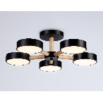 Светильник Ambrella light FL4828/5 BK черный 3000K-6400K 65W D580*160 (ПДУ ИК), фото7