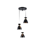 Светильник Ambrella light TR8470/3 BK/FGD черный/золото E27/3 max 60W D340*1000, фото6