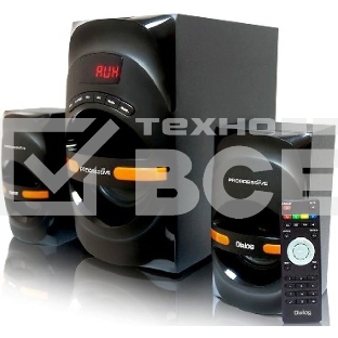 Акустическая система Dialog Progressive AP-210B BLACK 2.1, 30W+2*15W RMS, Bluetooth, USB+SD reader