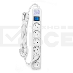 Сетевой фильтр PowerCube Фильтр-удлинитель (SPG(5+1)-16B-5M) 6 розеток, 5м,16А/3,5кВт, белый, фото9