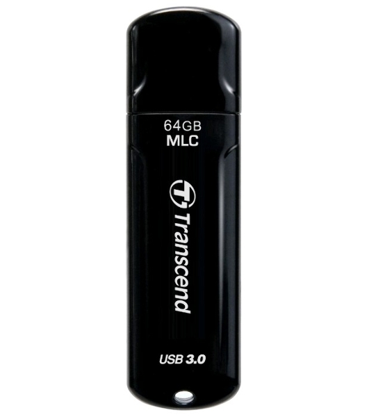 Флешка USB Transcend JetFlash 750 (TS64GJF750K), 64Gb, USB 3.0, R/W 130/40, черный