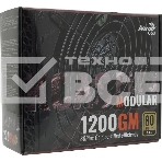 Блок питания Aerocool / Formula 1200W Retail KCAS PLUS 1200GM, 80 PLUS Gold, ATX v2.4, модульный, fan 14cm, 8x PCI-E [6+2-Pin], 10x SATA, 6x MOLEX, фото3