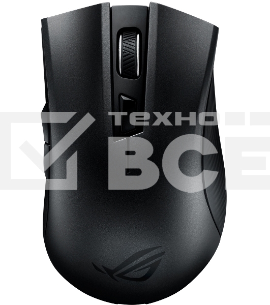 Мышь беспроводная ASUS ROG Strix Carry черный, 7200 dpi, радиоканал, Bluetooth, USB, кнопки - 6