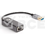 Кабель-переходник USB 3.0 (Am) --> LAN RJ-45 Ethernet 1000 Mbps, Aluminum Shell, VCOM <DU312M>, фото 1