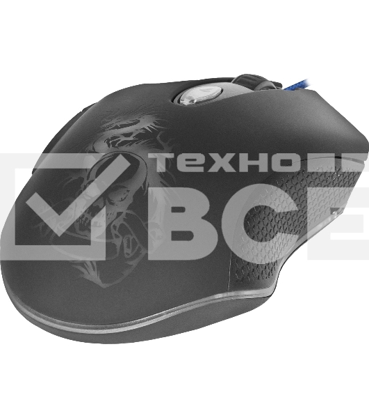 Мышь проводная Defender Sky Dragon GM-090L черный, 3200 dpi, USB, кнопки - 6