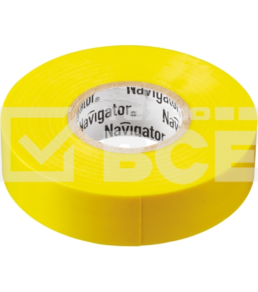 Изолента ПВХ 15мм (рул.20м) жел. NIT-B15-20/Y Navigator 71105