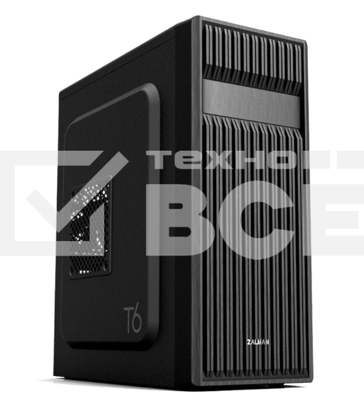 Компьютерный корпус Zalman ZM-T6 черный без БП ATX 1xUSB2.0 1xUSB3.0 audio bott PSU