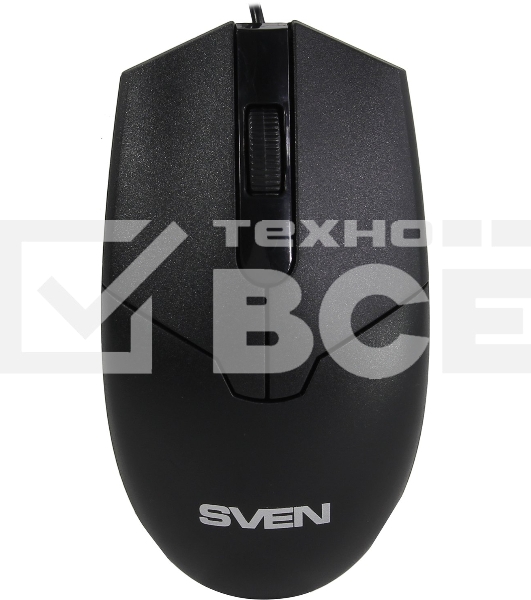Мышь проводная SVEN RX-30 черный, 1000 dpi, USB, кнопки - 3
