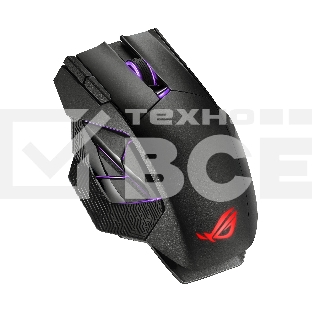 Мышь беспроводная/проводная ASUS ROG Spatha X черный, 19000 dpi, радиоканал, USB, кнопки - 12