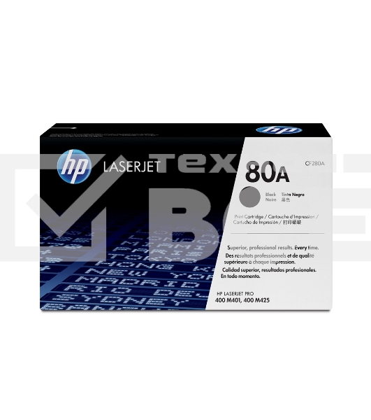 Картридж лазерный HP 80A (CF280A) черный для LaserJet Pro 400 M401/M425 2700 стр.