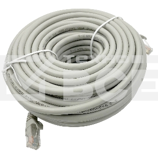 Патч-корд Buro Basic UTP 4 пары cat6 CCA molded 20м серый RJ-45 (m)-RJ-45 (m)