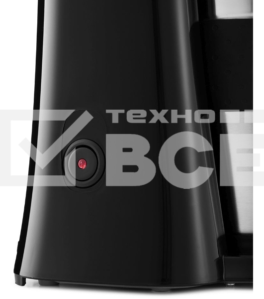Кофеварка капельная Kitfort KT-729 черный/серебристый, исп. кофе - молотый, 0.35 л, 650 Вт.