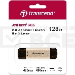 Флеш диск Transcend USB 128GB, JETFLASH USB3.2, TLC, High Speed, Type-C и Type A (420/400 МБ/с), фото6